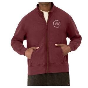 NEW CHAMPION men's full-zip logo jacket in maroon